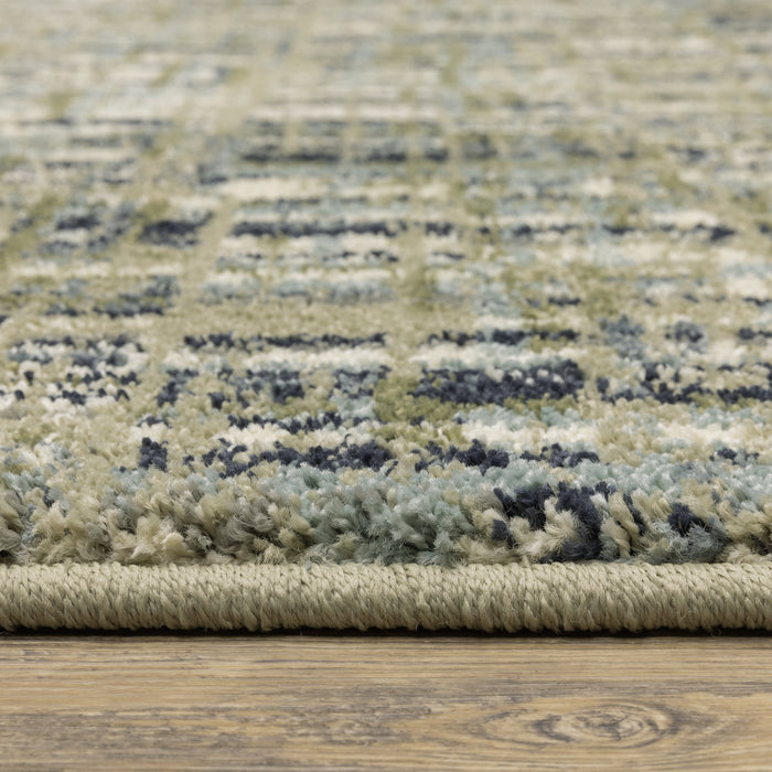 Oriental Weavers Seneca SE01A Green/ Blue 7'10"" x 10' Indoor Area Rug SSE01A240305ST