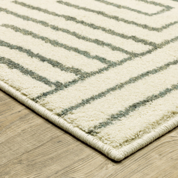 Oriental Weavers Seneca SE08A Beige/ Grey 7'10"" x 10' Indoor Area Rug SSE08A240305ST