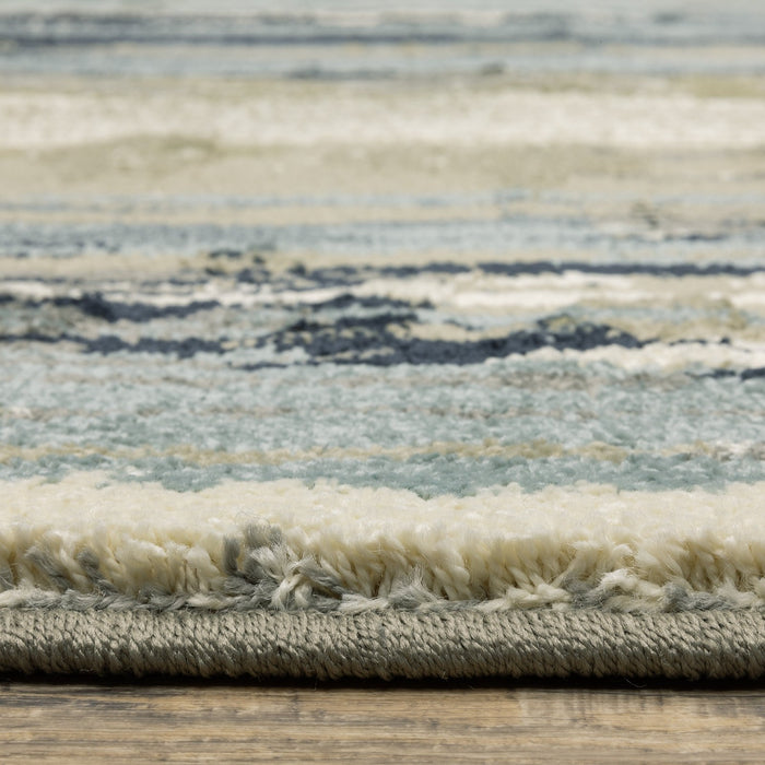 Oriental Weavers Seneca SE09A Blue/ Green 7'10"" x 10' Indoor Area Rug SSE09A240305ST