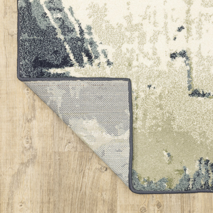 Oriental Weavers Seneca SE11A Blue/ Grey 7'10"" x 10' Indoor Area Rug SSE11A240305ST