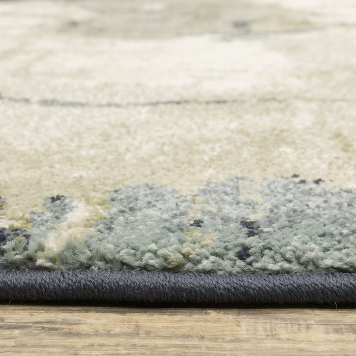 Oriental Weavers Seneca SE11A Blue/ Grey 7'10"" x 10' Indoor Area Rug SSE11A240305ST