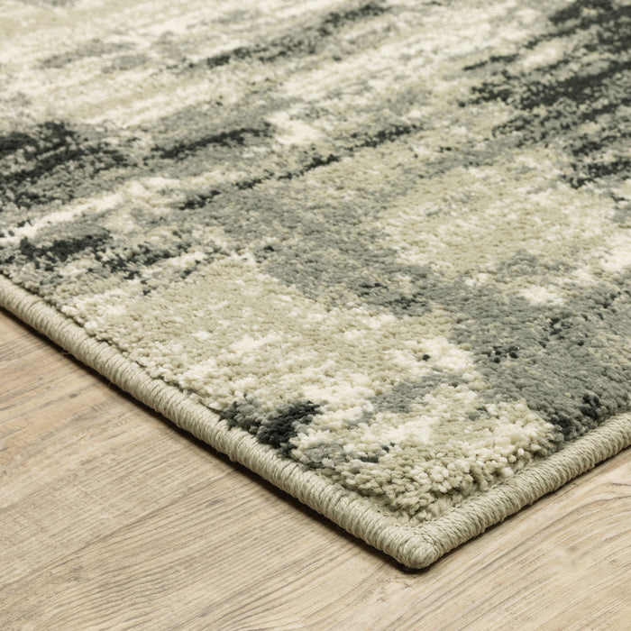 Oriental Weavers Seneca SE12A Grey/ Beige 9'10"" x 12'10"" Indoor Area Rug SSE12A300390ST