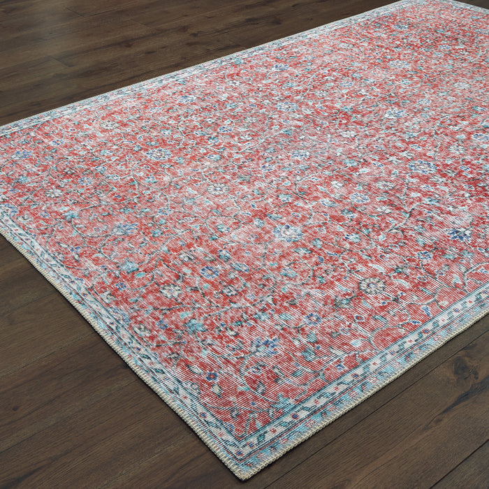 Oriental Weavers Sofia 85813 Red/ Blue 8'3"" x 11'6"" Indoor Area Rug S85813255350ST
