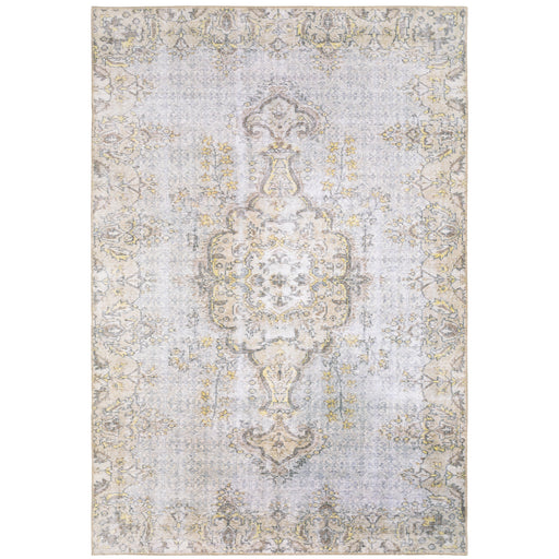 Oriental Weavers Sofia 85816 Grey/ Gold 8'3"" x 11'6"" Indoor Area Rug S85816255350ST