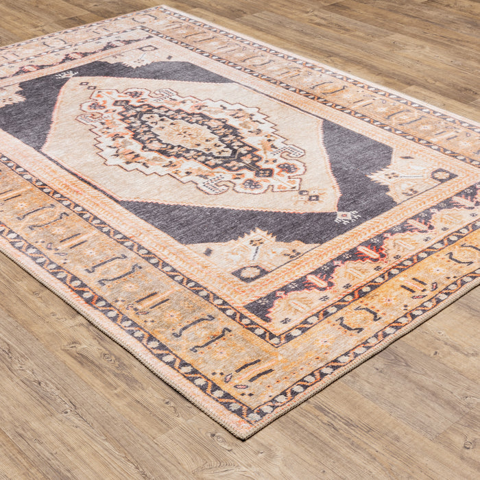 Oriental Weavers Sofia 85823 Grey/ Gold 8'3"" x 11'6"" Indoor Area Rug S85823255350ST