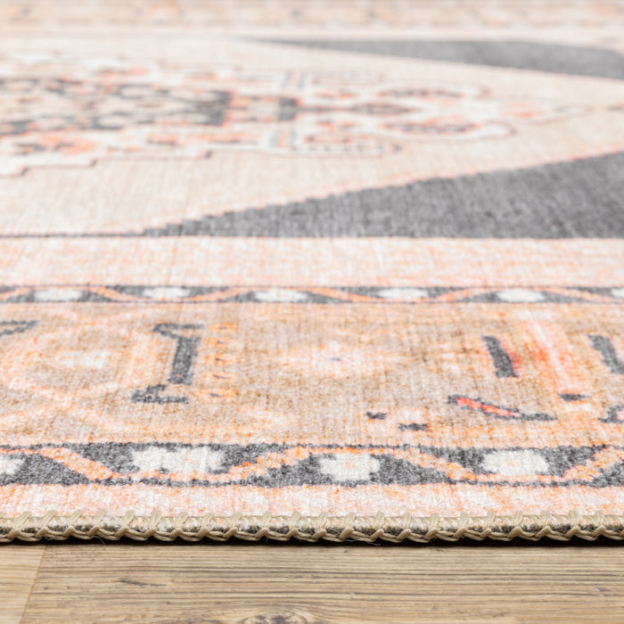 Oriental Weavers Sofia 85823 Grey/ Gold 8'3"" x 11'6"" Indoor Area Rug S85823255350ST
