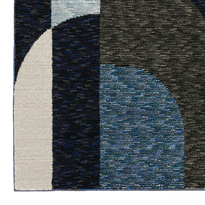 Oriental Weavers Strada STR03 Blue/ Grey 10' x 13'2"" Indoor Area Rug SSTR03305400ST