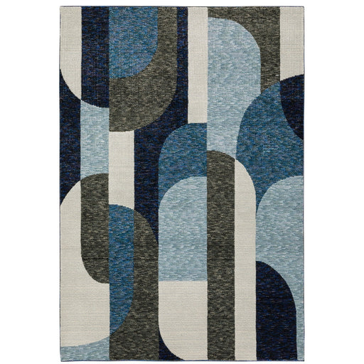 Oriental Weavers Strada STR03 Blue/ Grey 6'7"" x 9'6"" Indoor Area Rug SSTR03200300ST