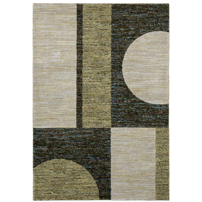 Oriental Weavers Strada STR05 Gold/ Green 6'7"" x 9'6"" Indoor Area Rug SSTR05200300ST