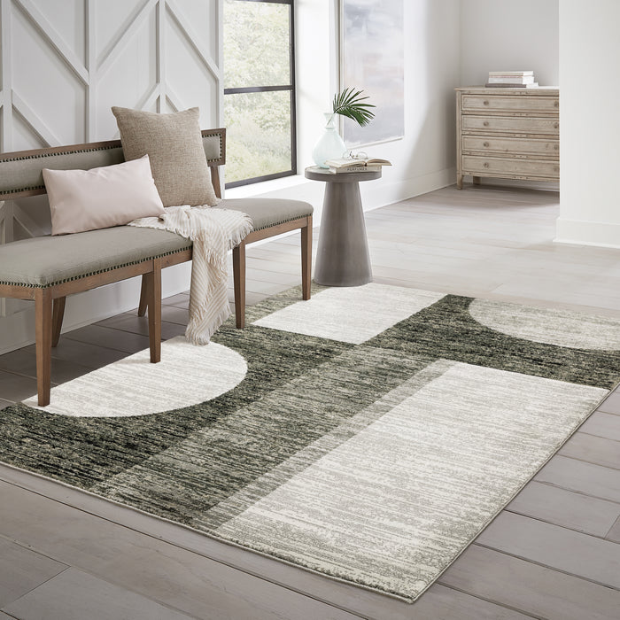 Oriental Weavers Strada STR06 Charcoal/ Grey 7'10"" x 10'10"" Indoor Area Rug SSTR06240343ST