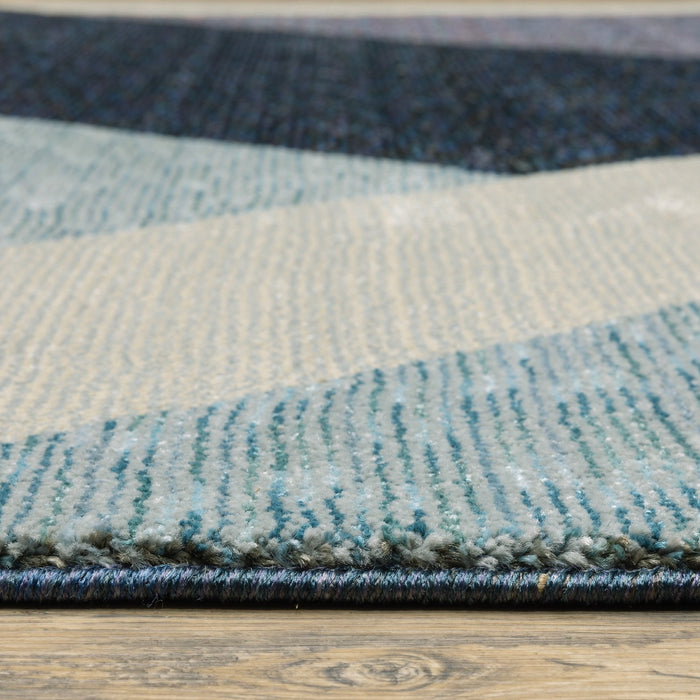 Oriental Weavers Strada STR08 Blue/ Purple 5'3"" x 7'3"" Indoor Area Rug SSTR08160230ST