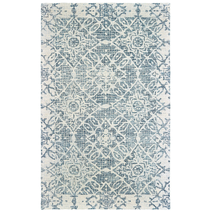 Oriental Weavers Tallavera 55603 Blue/ Ivory 10' x 13' Indoor Area Rug T55603305396ST