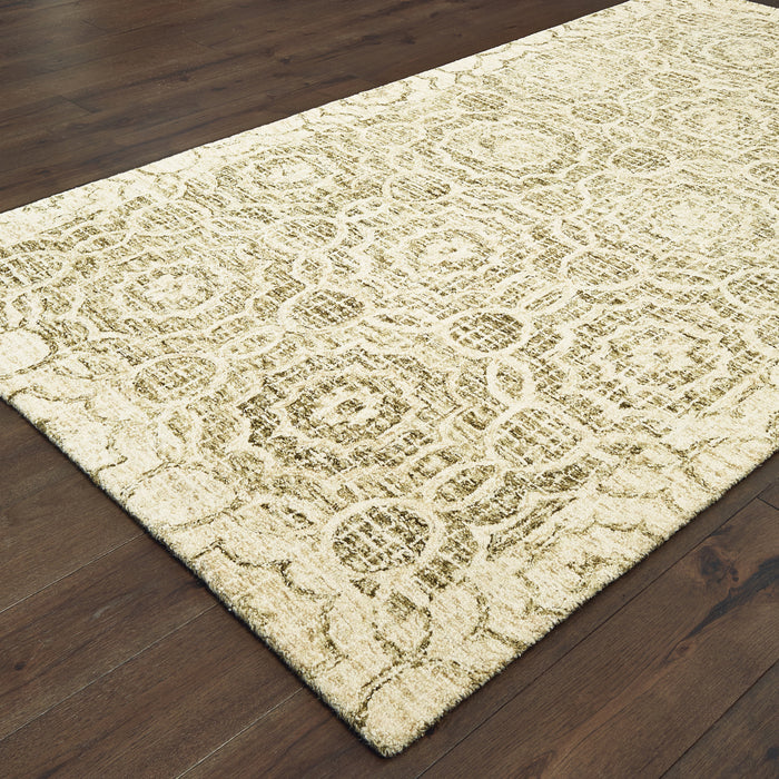 Oriental Weavers Tallavera 55606 Green/ Ivory 10' x 13' Indoor Area Rug T55606305396ST