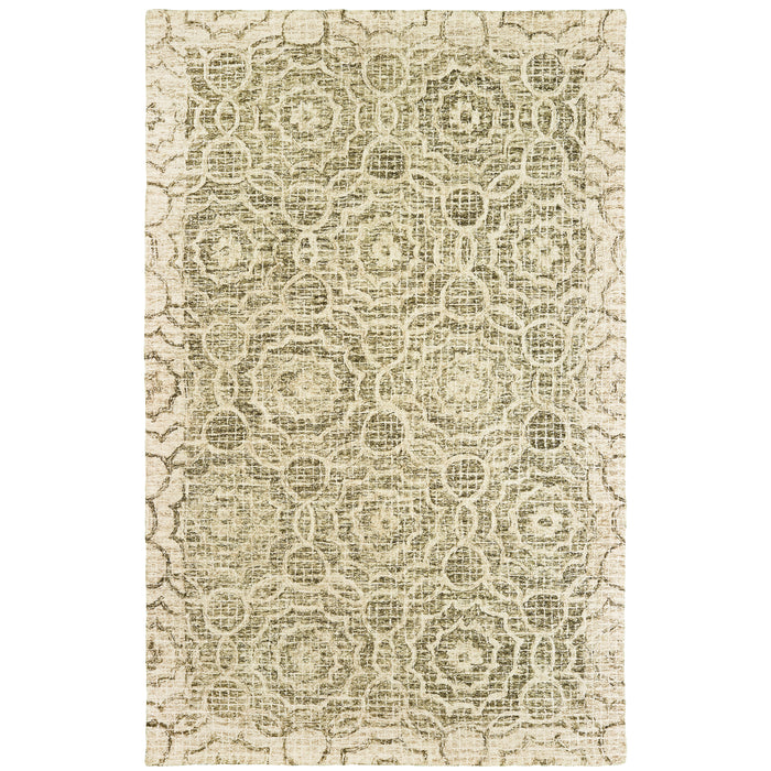 Oriental Weavers Tallavera 55606 Green/ Ivory 10' x 13' Indoor Area Rug T55606305396ST