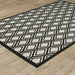 Oriental Weavers Torrey 4151G Light Grey/ Black 9'10"" x 12'10"" Indoor/Outdoor Area Rug T4151G300390ST