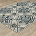 Oriental Weavers Torrey 004Y1 Light Grey/ Blue 9'10"" x 12'10"" Indoor/Outdoor Area Rug T004Y1300390ST
