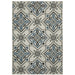 Oriental Weavers Torrey 004Y1 Light Grey/ Blue 9'10"" x 12'10"" Indoor/Outdoor Area Rug T004Y1300390ST
