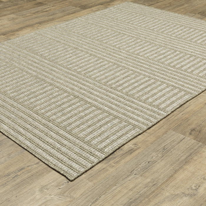 Oriental Weavers Tortuga TR02A Tan/Light Brown 9'10"" x 12'10"" Indoor Area Rug TTR02A300390ST