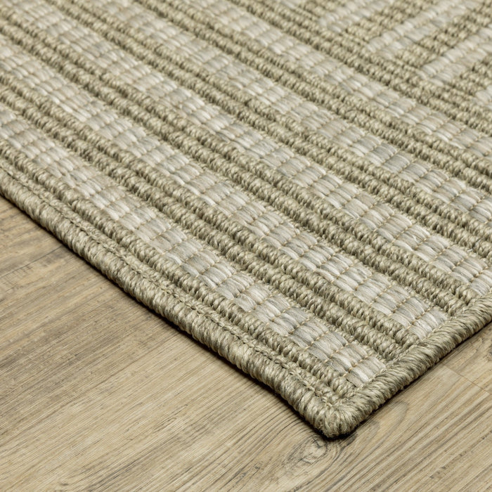Oriental Weavers Tortuga TR02A Tan/Light Brown 9'10"" x 12'10"" Indoor Area Rug TTR02A300390ST
