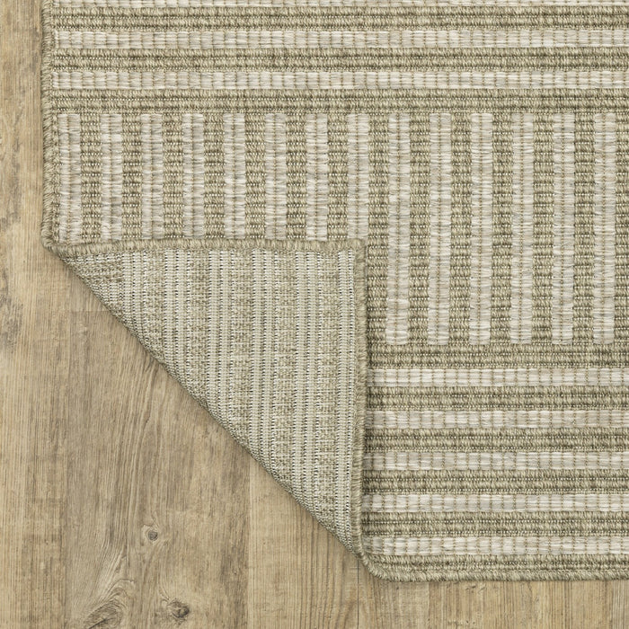 Oriental Weavers Tortuga TR02A Tan/Light Brown 9'10"" x 12'10"" Indoor Area Rug TTR02A300390ST