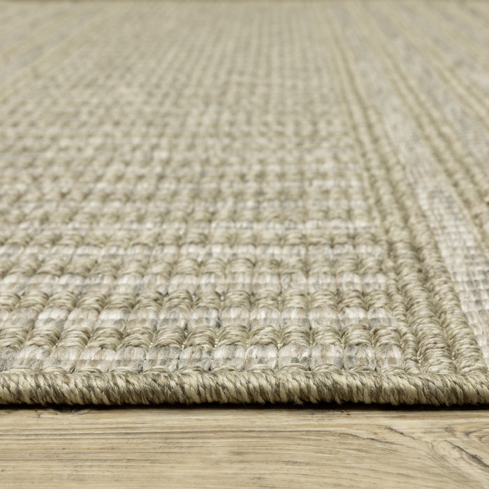Oriental Weavers Tortuga TR02A Tan/Light Brown 9'10"" x 12'10"" Indoor Area Rug TTR02A300390ST