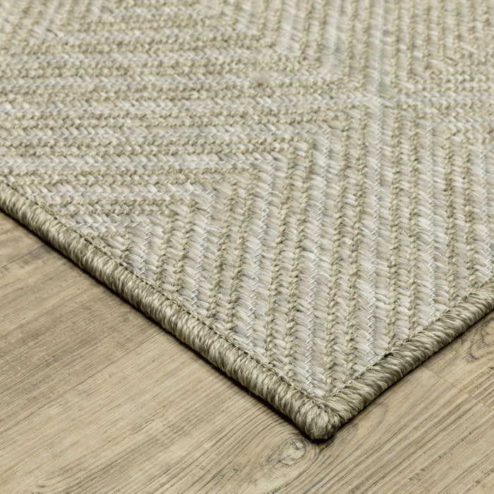 Oriental Weavers Tortuga TR05A Beige/ Beige 9'10"" x 12'10"" Indoor Area Rug TTR05A300390ST