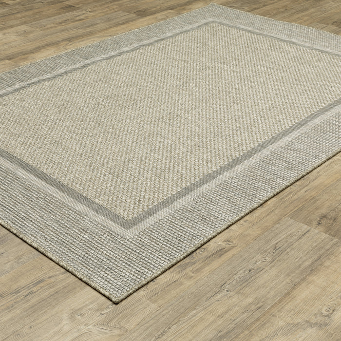 Oriental Weavers Tortuga TR06A Beige/ Black 9'10"" x 12'10"" Indoor Area Rug TTR06A300390ST