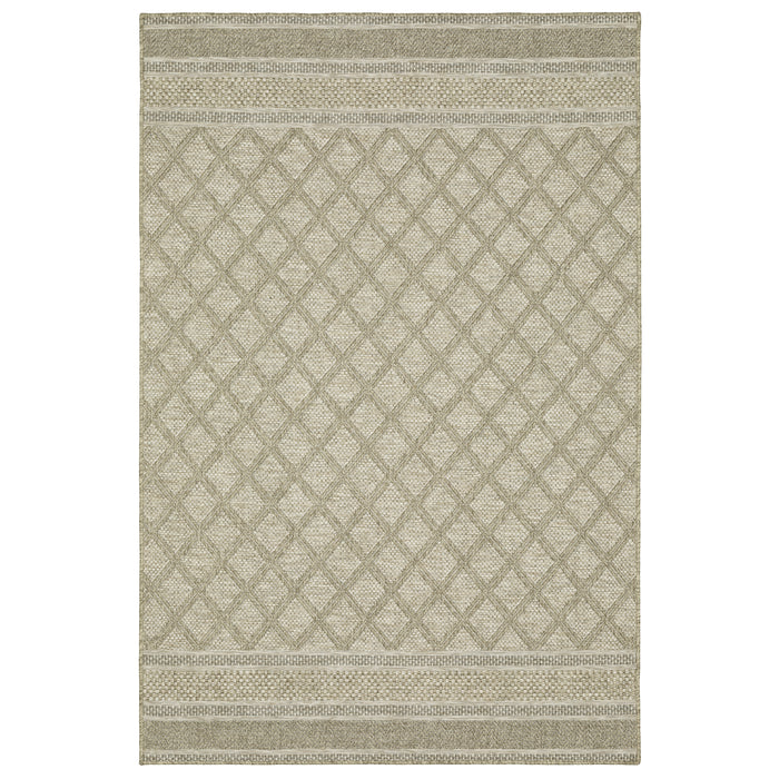 Oriental Weavers Tortuga TR10A Beige/ Black 9'10"" x 12'10"" Indoor Area Rug TTR10A300390ST