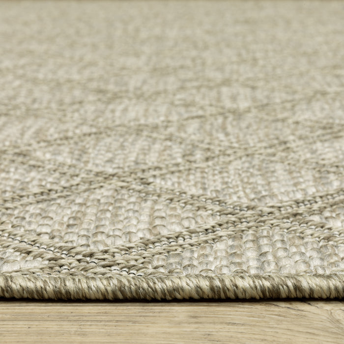 Oriental Weavers Tortuga TR10A Beige/ Black 9'10"" x 12'10"" Indoor Area Rug TTR10A300390ST