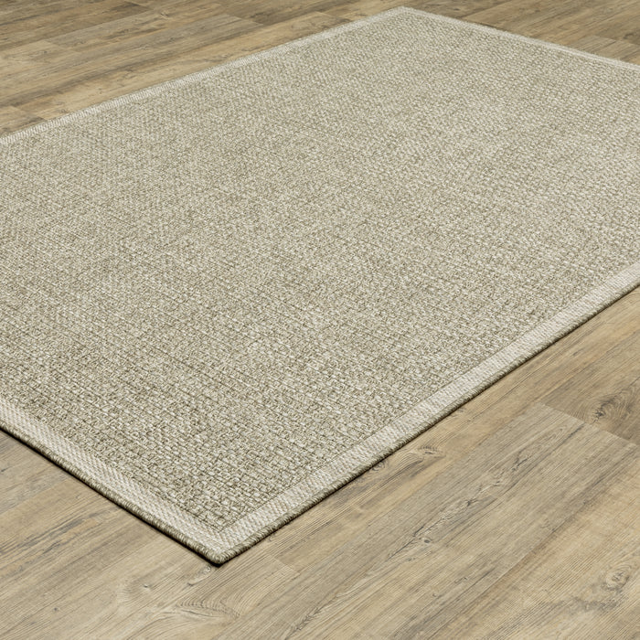 Oriental Weavers Tortuga TR12A Tan/ Light Brown 9'10"" x 12'10"" Indoor Area Rug TTR12A300390ST