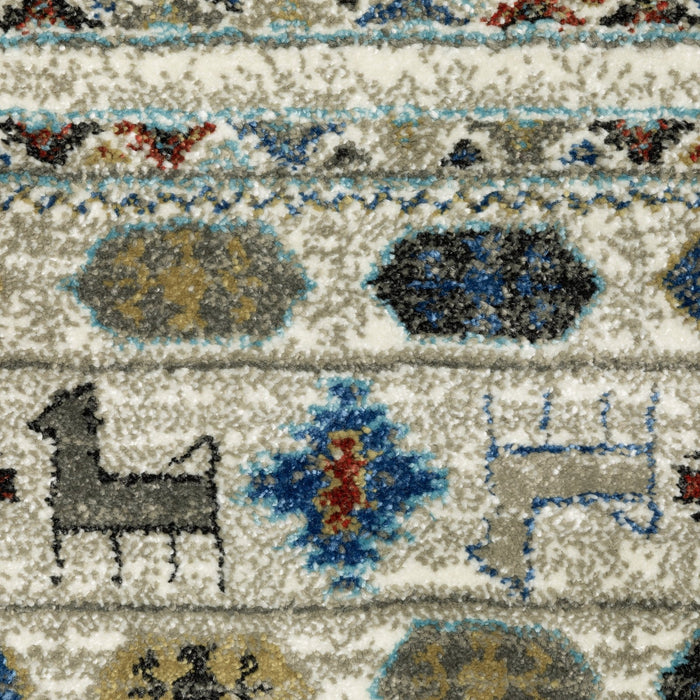 Oriental Weavers Venice 248W8 Ivory/ Multi 7'10"" x 10' Indoor Area Rug V248W8240305ST