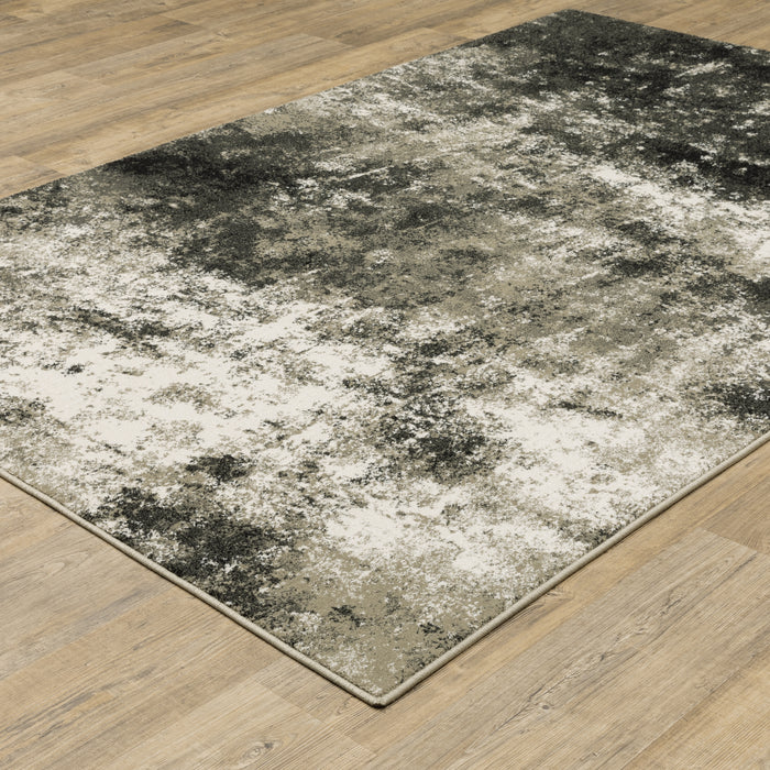 Oriental Weavers Venice 4332Y Charcoal/ Beige 9'10"" x 12'10"" Indoor Area Rug V4332Y300390ST