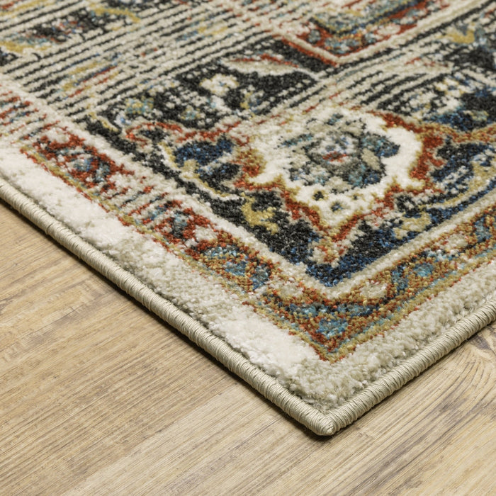 Oriental Weavers Venice 054X8 Beige/ Blue 7'10"" x 10' Indoor Area Rug V054X8240305ST