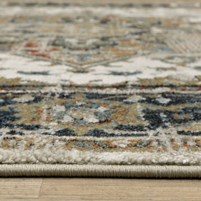 Oriental Weavers Venice 054X8 Beige/ Blue 7'10"" x 10' Indoor Area Rug V054X8240305ST