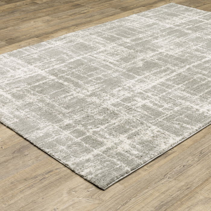 Oriental Weavers Verona 142E6 Grey/ Ivory 7'10"" x 10'10"" Indoor Area Rug V142E6240330ST