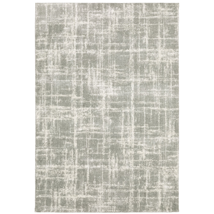 Oriental Weavers Verona 142E6 Grey/ Ivory 7'10"" x 10'10"" Indoor Area Rug V142E6240330ST