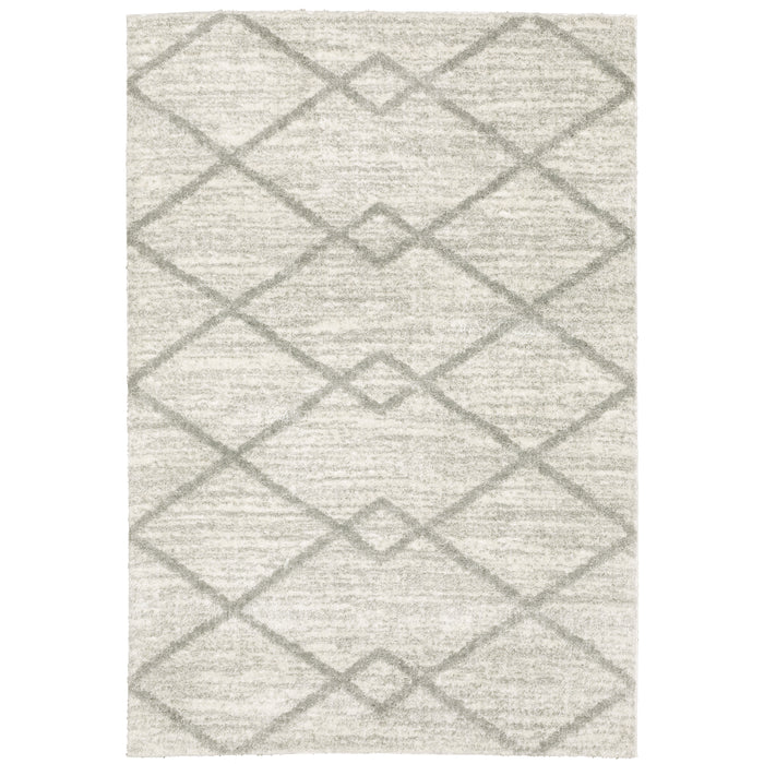 Oriental Weavers Verona 143W6 Ivory/ Grey 7'10"" x 10'10"" Indoor Area Rug V143W6240330ST