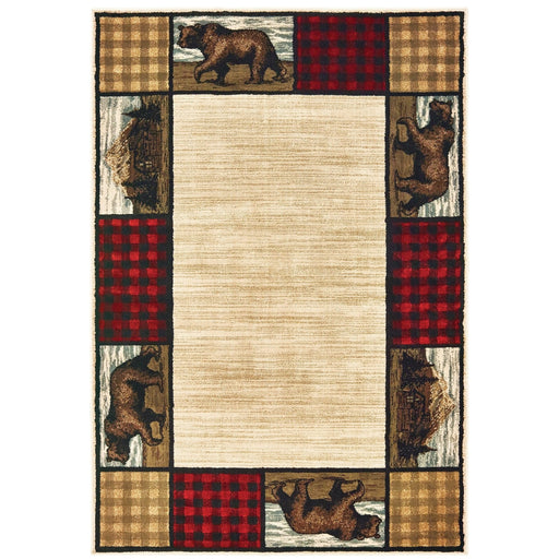 Oriental Weavers Woodlands 9603C Ivory/ Multi 9'10"" x 12'10"" Indoor Area Rug W9603L300390ST