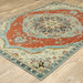 Oriental Weavers Xanadu 1332Q Orange/ Blue 7'10"" x 10'10"" Indoor Area Rug X1332Q240330ST