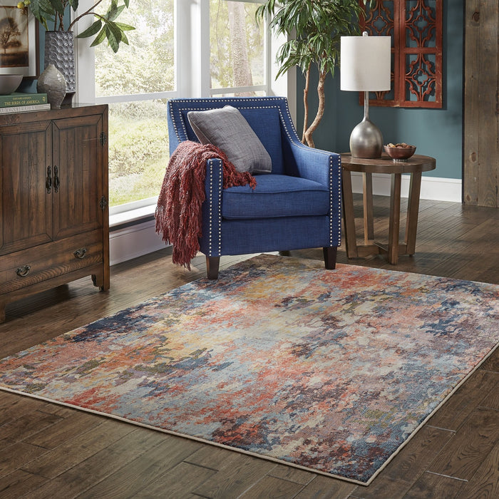 Oriental Weavers Xanadu 042X6 Multi-colored 9'10"" x 12'10"" Indoor Area Rug X042X6300390ST