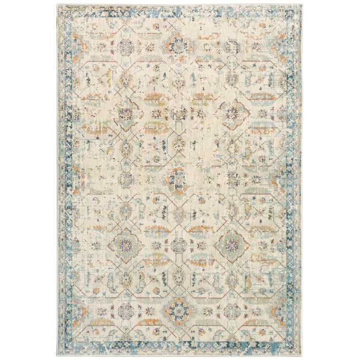 Oriental Weavers Xanadu 047H6 Beige/ Blue 6'7"" x 9'6"" Indoor Area Rug X047H6200290ST