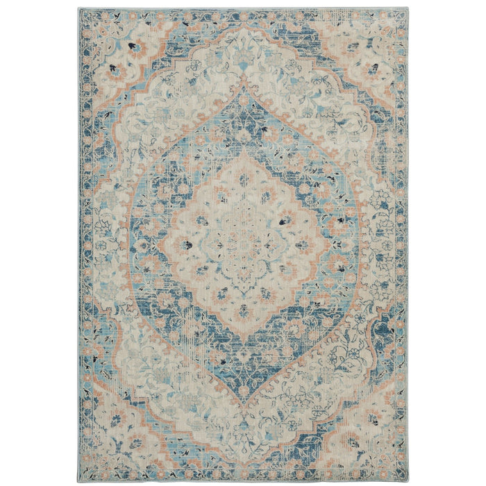 Oriental Weavers Xanadu 532L6 Blue/ Orange 7'10"" x 10'10"" Indoor Area Rug X532L6240330ST