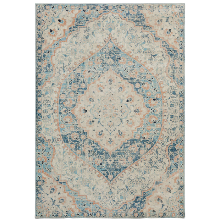 Oriental Weavers Xanadu 532L6 Blue/ Orange 6'7"" x 9'6"" Indoor Area Rug X532L6200290ST