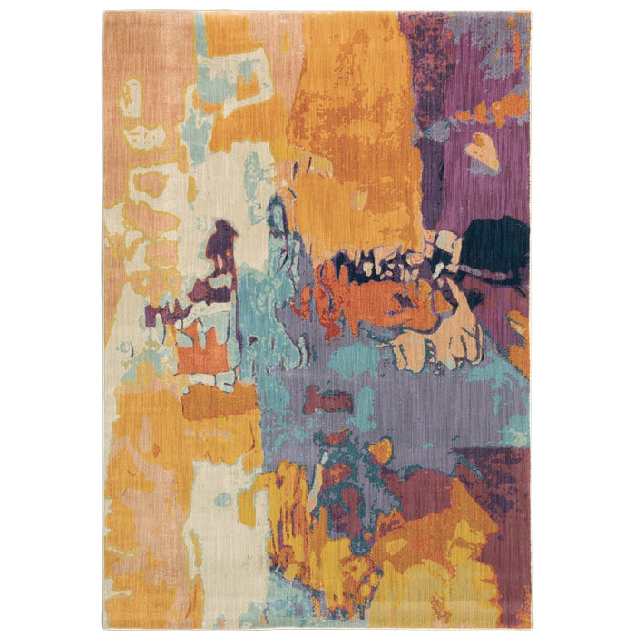 Oriental Weavers Xanadu 070X6 Orange/ Purple 7'10"" x 10'10"" Indoor Area Rug X070X6240330ST