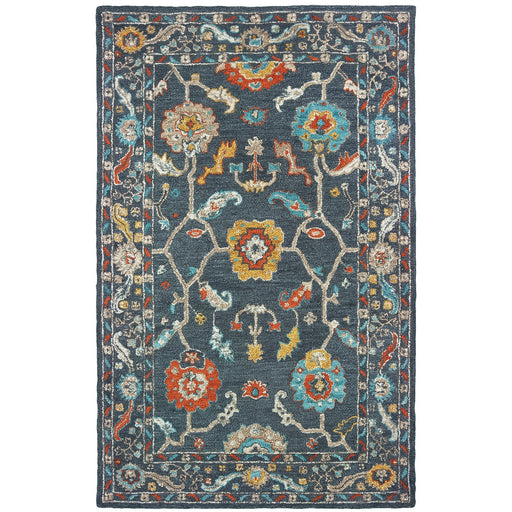 Oriental Weavers Zahra 75501 Blue/ Gold 8' x 10' Indoor Area Rug Z75501244305ST