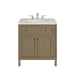 Chicago 30" Single Vanity, Walnut Whisper, w/ 3 CM Ethereal Noctis Silestone® Top