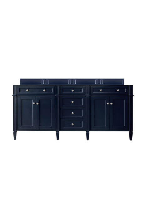 Brittany 72" Double Vanity Cabinet, Burnished Mahogany
