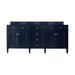 Brittany 72" Double Vanity Cabinet, Burnished Mahogany