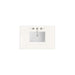 36" Single Top, 3 CM White Zeus Silestone w/ Sink