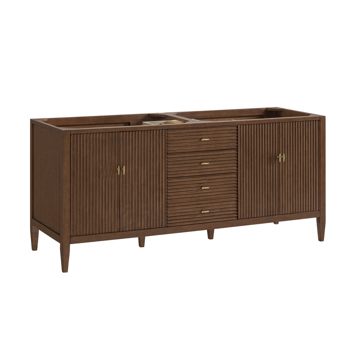 Myrrin 72" Vanity, Carbon Oak, w/ 3 CM Phantome Eclos Top